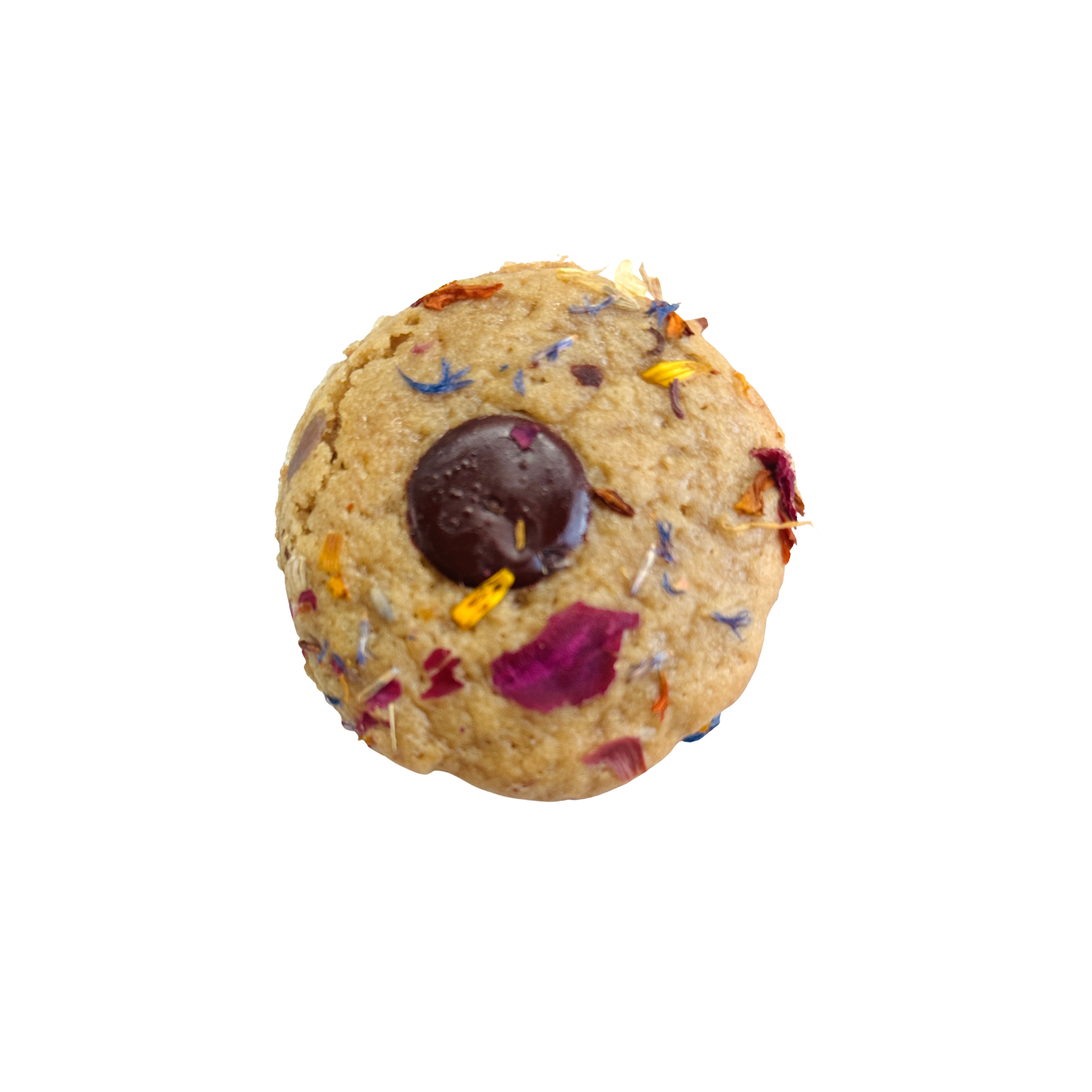 Sourdough Dark Chocolate Flowerfetti Cookies