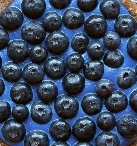 Yves Klein Blue-berry  Pie