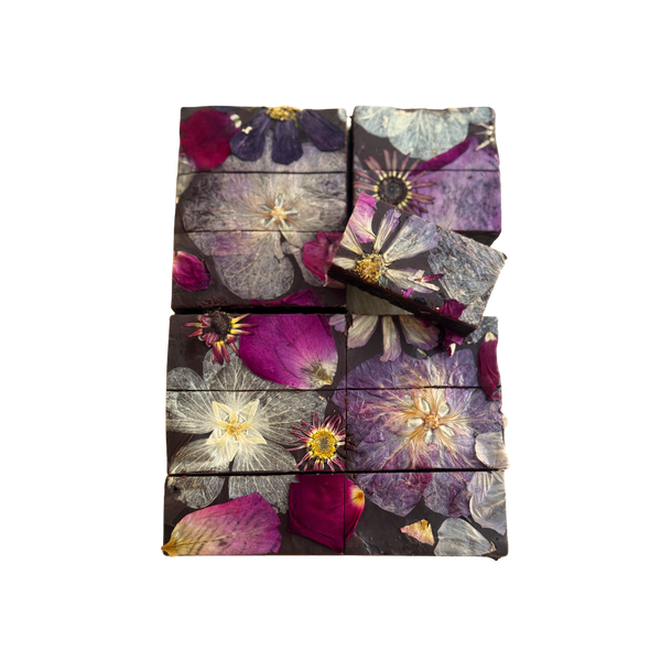 Gluten Free Pink Floral Brownies