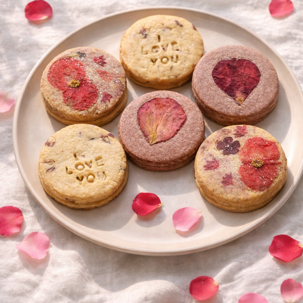Valentine’s Rose Cookies