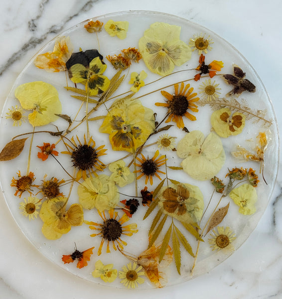 Sun Light Flower Platter