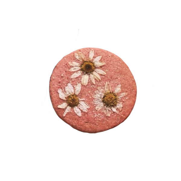 Gluten Free Raspberry Rose Flower Pressed™ Shortbread Cookies (1 Dozen)