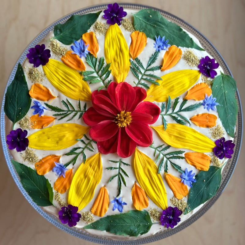 In Person Class 10/7 : Flower Mandala Carrot Ginger Cake with Maple Miso Frosting