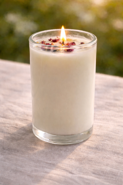 Flowerful Candle