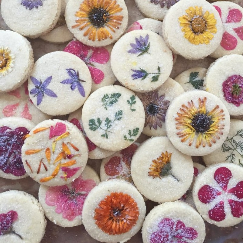 Flower Pressed™ Shortbread Cookies (1 Dozen)
