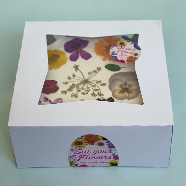 Flower Pressed Cake in Box