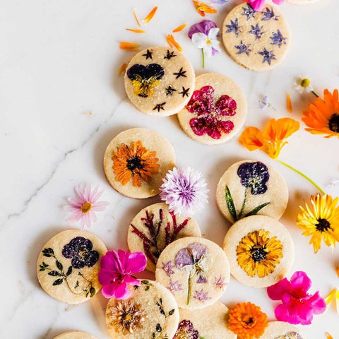 Edible Flower-Pressed Shortbread Cookies – Herbal Academy
